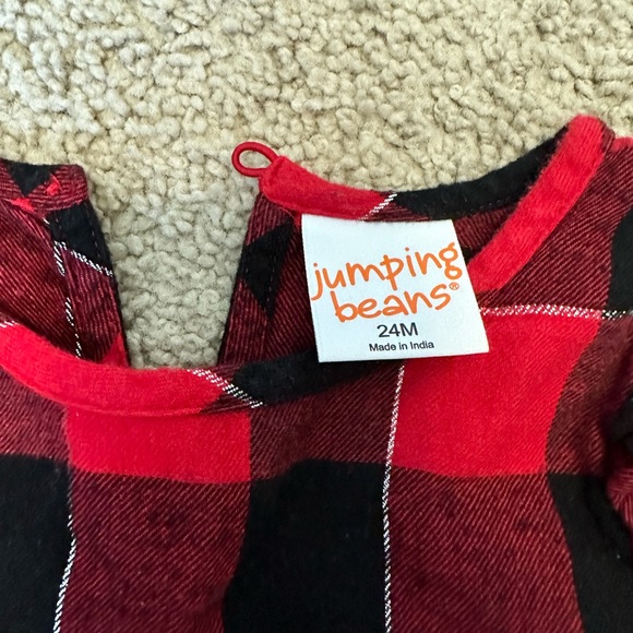 24 month buffalo plaid top jumping bean - Picture 3 of 3
